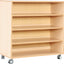 M-kast met 3 planken met wielen