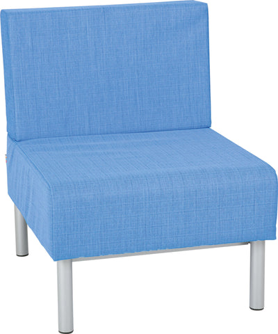 Enkele bank, brandvertragend 2, lichtblauw