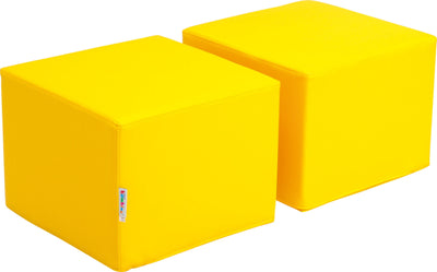 Zachte poefs voor Premium-kast - geel