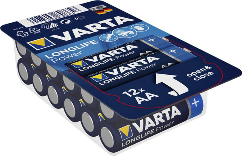 Batterij Varta Longlife Power big box 12xAA