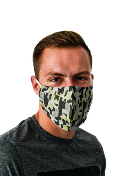Mondkapje wasbaar heren army green blister Ã 5 stuks