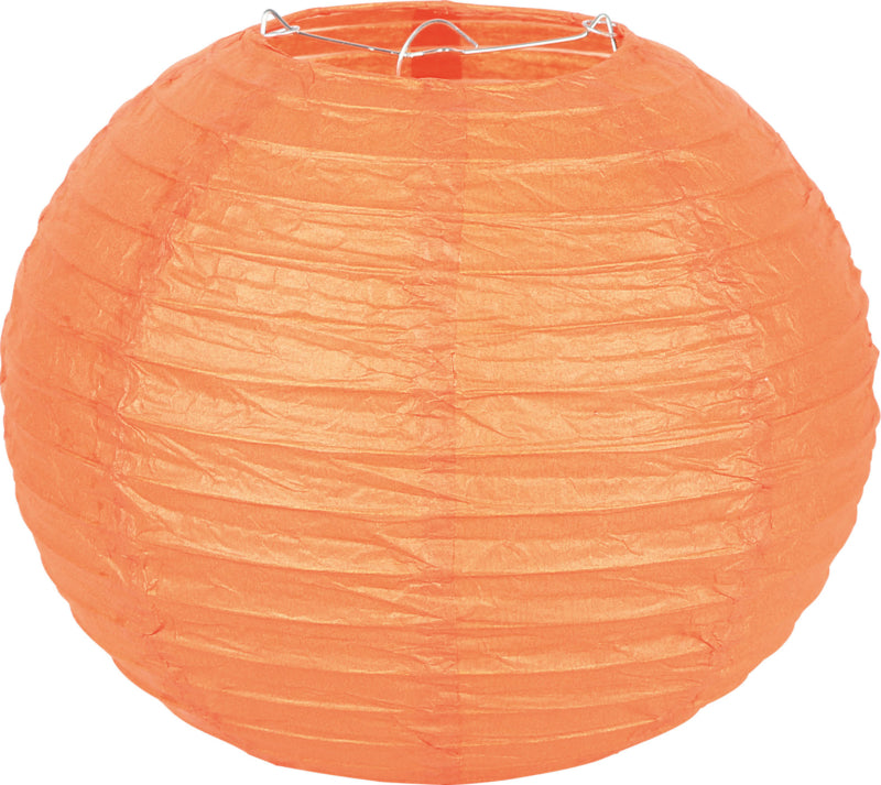 Papieren lampion - oranje