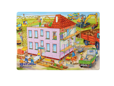 Puzzel bouwplaats