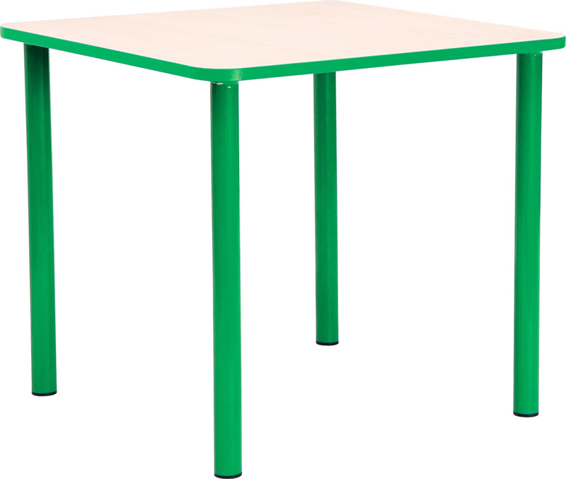 Vierkante Quint-tafel 65 x 65 cm 40-58cm groen