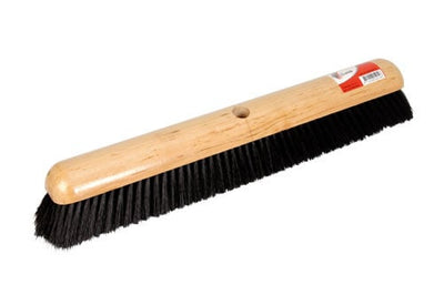 Zaalbezem hout 50cm zwart gat Ã˜23.5mm