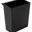 Inzetbak voor vierkante tapse papierbak zwart