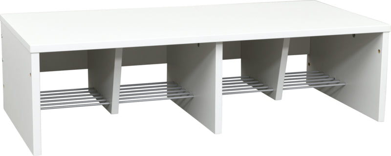 Quadro - garderobebank 4 - laag, wit