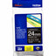 Labeltape Brother P-touch TZE-355 24mm wit op zwart