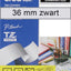 Labeltape Brother P-touch TZE-121 9mm zwart op transparant