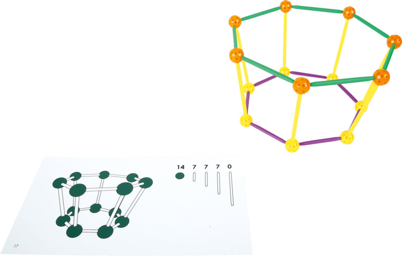 Ballen en stokken voor geometrische spellen