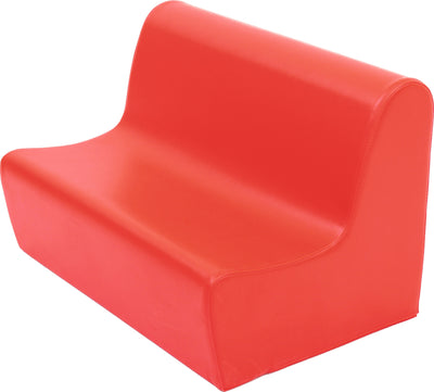 Lage zitbank 65cm zithoogte 20cm - Rood
