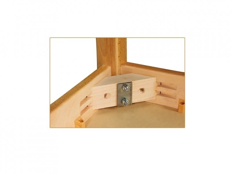 beukenhouten Tafel 50 x 50 cm. 46-76cm