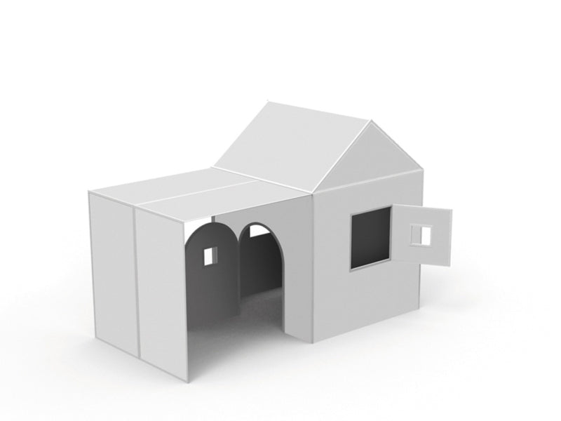 Modulair speelhuis aanvulset