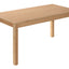 beukenhouten Tafel 120 x 60 cm. 46-76cm
