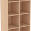 Hoge kast met 3 planken en scheidingswand