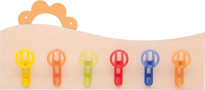 Gebogen garderobe kapstok