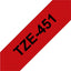 Labeltape Brother P-touch TZE-451 24mm zwart op rood