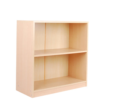 Lage boekenkast met plank