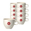 12 stuks Kopje Douwe Egberts Cappuccino 180ml wit