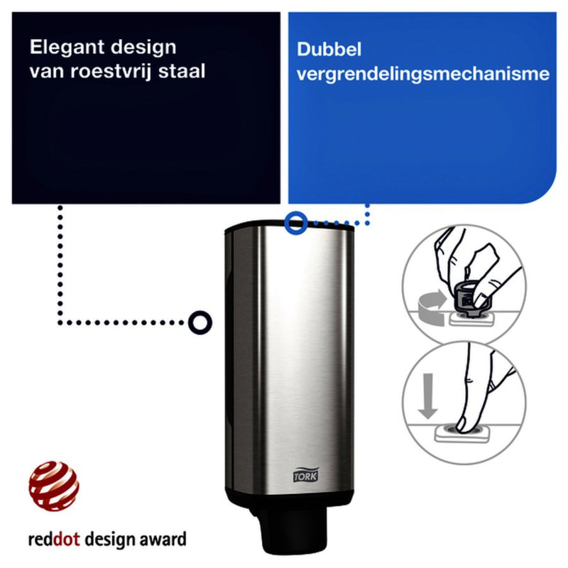 Dispenser Tork S4 460010 Design schuimzeep RVS