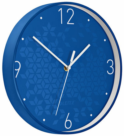 Wandklok Leitz WOW Ã˜29cm blauw