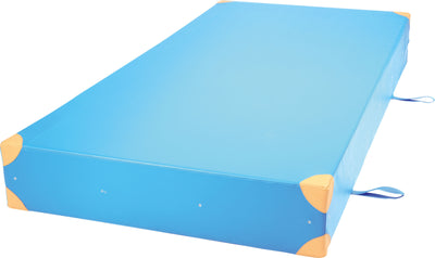 Dik gym matras afm. 200x100x25cm - blauw