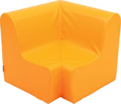 Medium hoekbank 58,5cm zithoogte 26cm - Oranje
