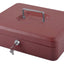 Geldkist Pavo met muntsorteerbak 300x240x90mm rood