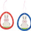 4x Houten hangers 9x11cm - paashaas