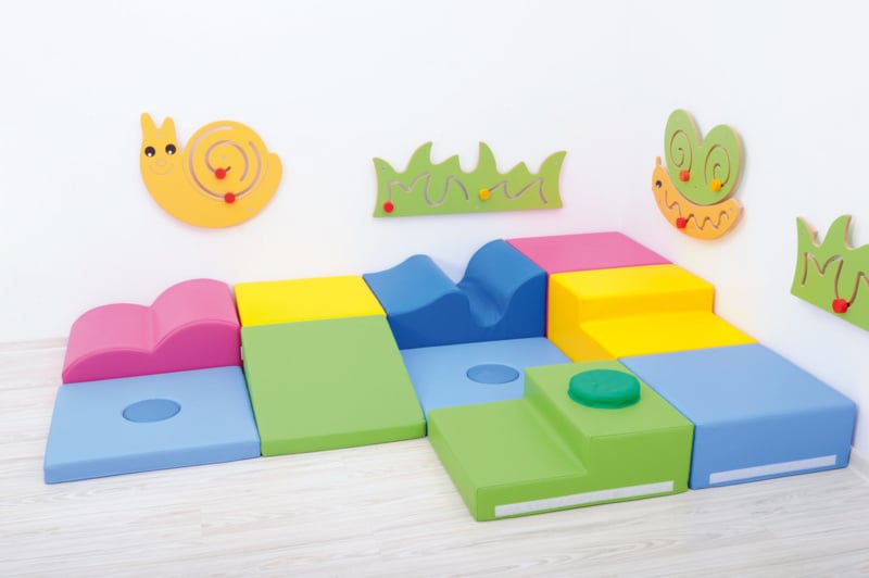 Foam baby hoek 60x20x50cm - Oranje