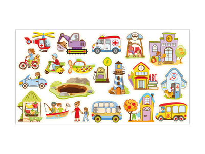 Magnetische figuren de stad
