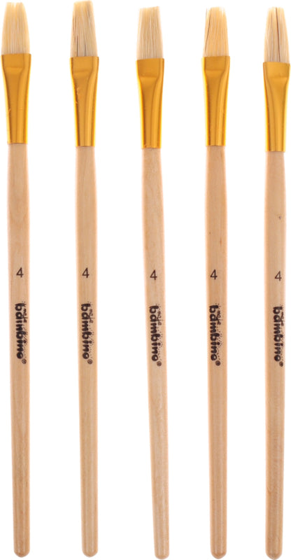 Platte lijmkwast 5 stuks