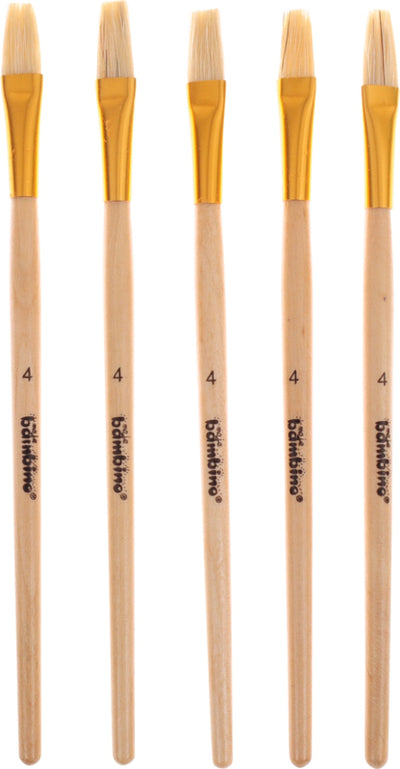 Platte lijmkwast 5 stuks