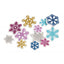 Foam glitter sneeuwvlokken assorti 300 stuks