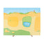 Mega magneetbord op het land