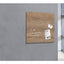 Glasbord Sigel magnetisch 480x480x15mm natural wood