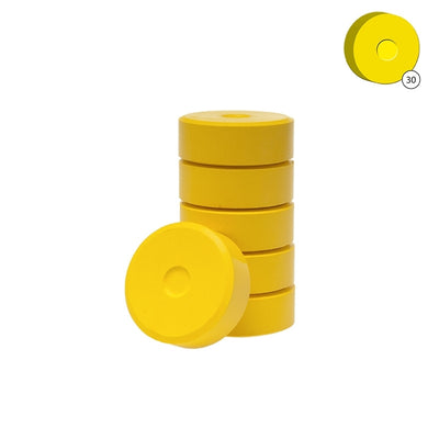 Colorall verfblokken Ã˜ 5,5 cm 6 dlg - Geel