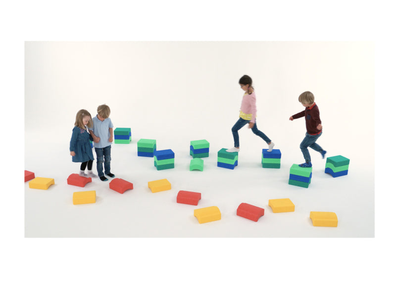 Bouwstenen gebogen, multifunctioneel 9 dlg.
