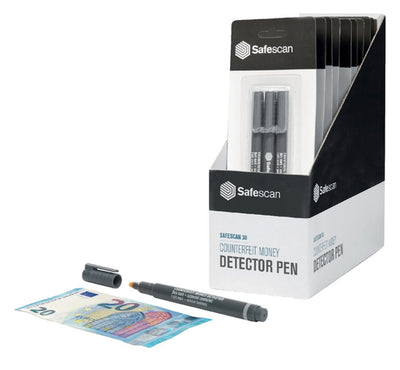 Valsgeld detectiepen Safescan 30 grijs blister Ã 3 stuks