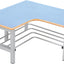 Flexi garderobe hoekbank 4, zithoogte 26 cm., lichtblauw