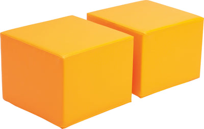 Zachte poefs voor Premium-kast - oranje