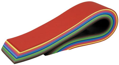 Hoofdbandstroken 250 vel 7x70 290gr 10 kleuren - assorti