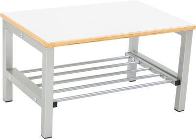 Flexi garderobe bank 2, hoog 26 cm - wit