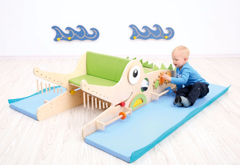 Zintuiglijke speeltoestel 173x54x48cm - De Krokodil