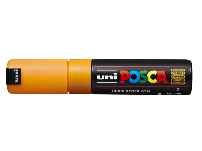Verfstift Posca brede punt 4.5 - 5.5 mm. oranje