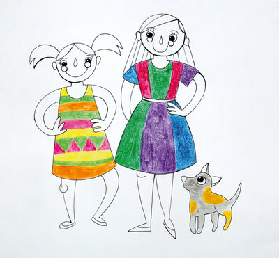 Waterverf 10 kleuren 20ml - Flour en glitter