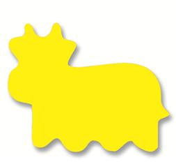 Plakfiguur jumbo assorti 200 stuks - Koe
