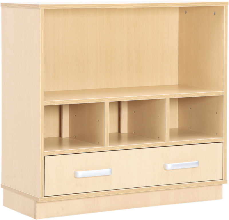 Kast voor houten bakken en mappen, met plint