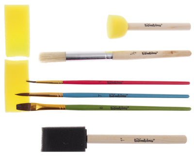 Kleine verfborstels mix