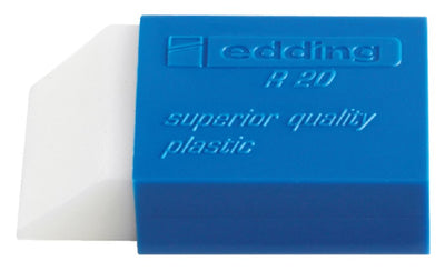 Gum edding R20 45x24x10mm kunststof wit met blauwe houder